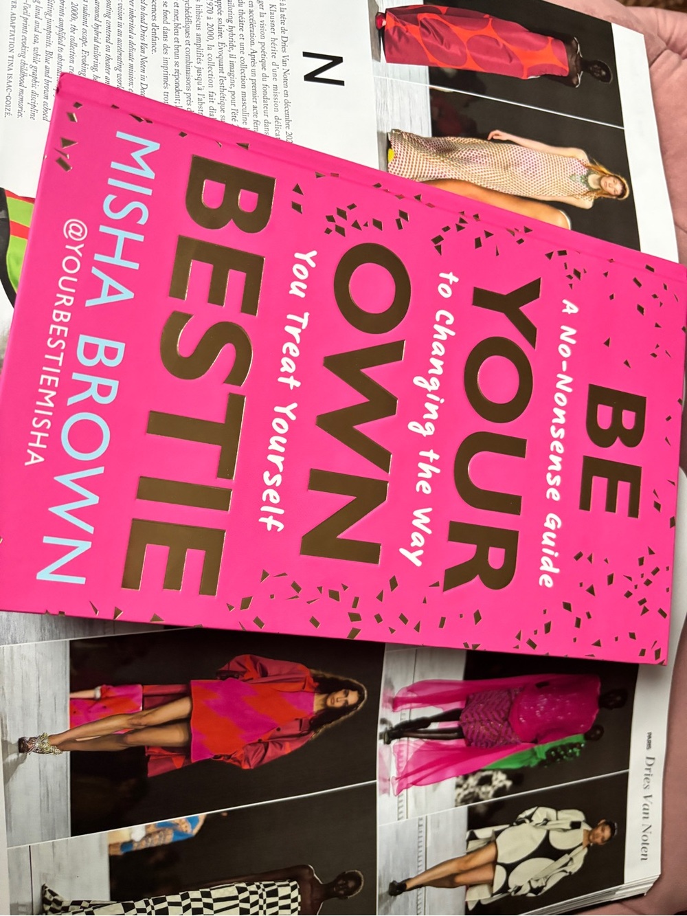 Misha Brown Bestie Hardcover Book - Bright Pink